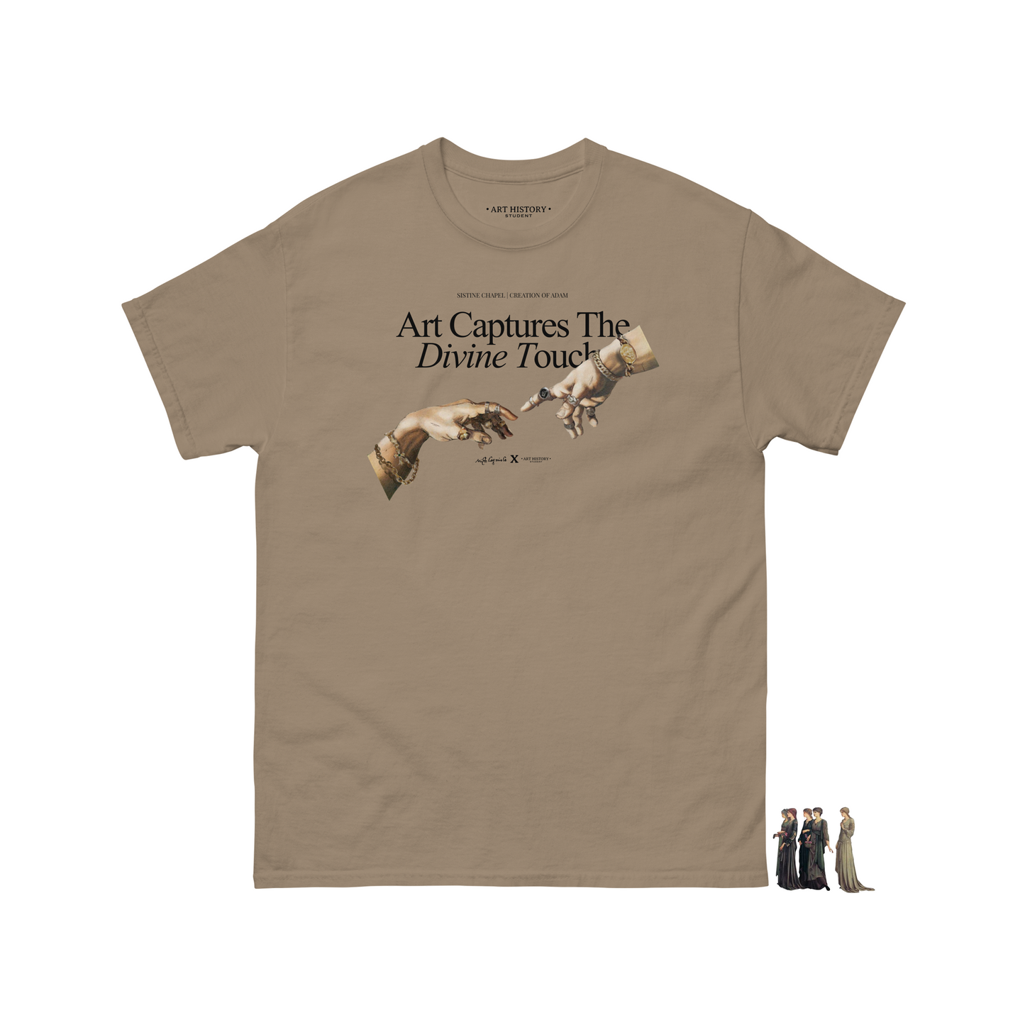 Michelangelo's "The Creation of Adam" Classic Short-Sleeve T-Shirt