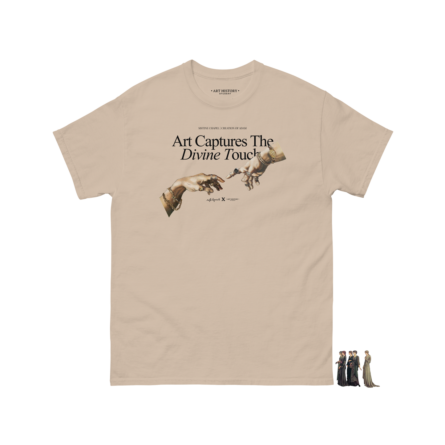 Michelangelo's "The Creation of Adam" Classic Short-Sleeve T-Shirt