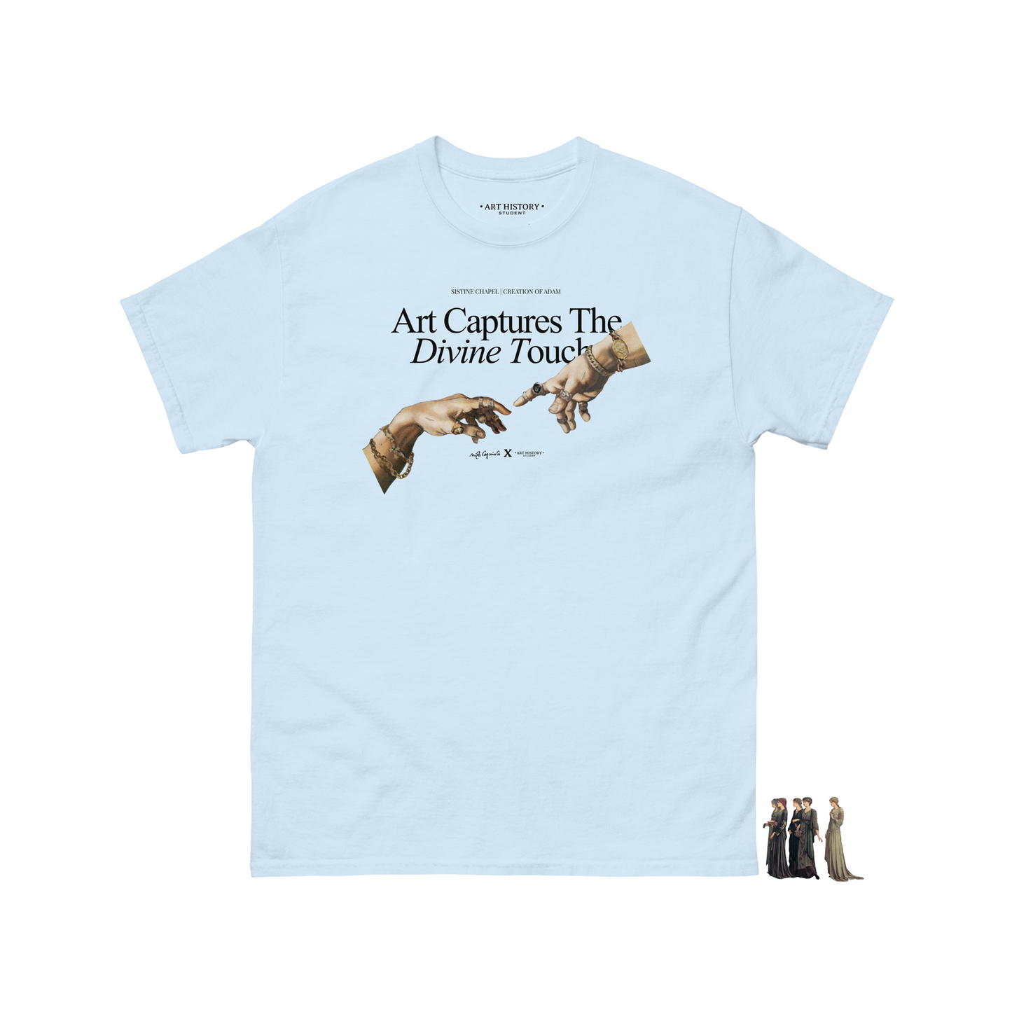 Michelangelo's "The Creation of Adam" Classic Short-Sleeve T-Shirt