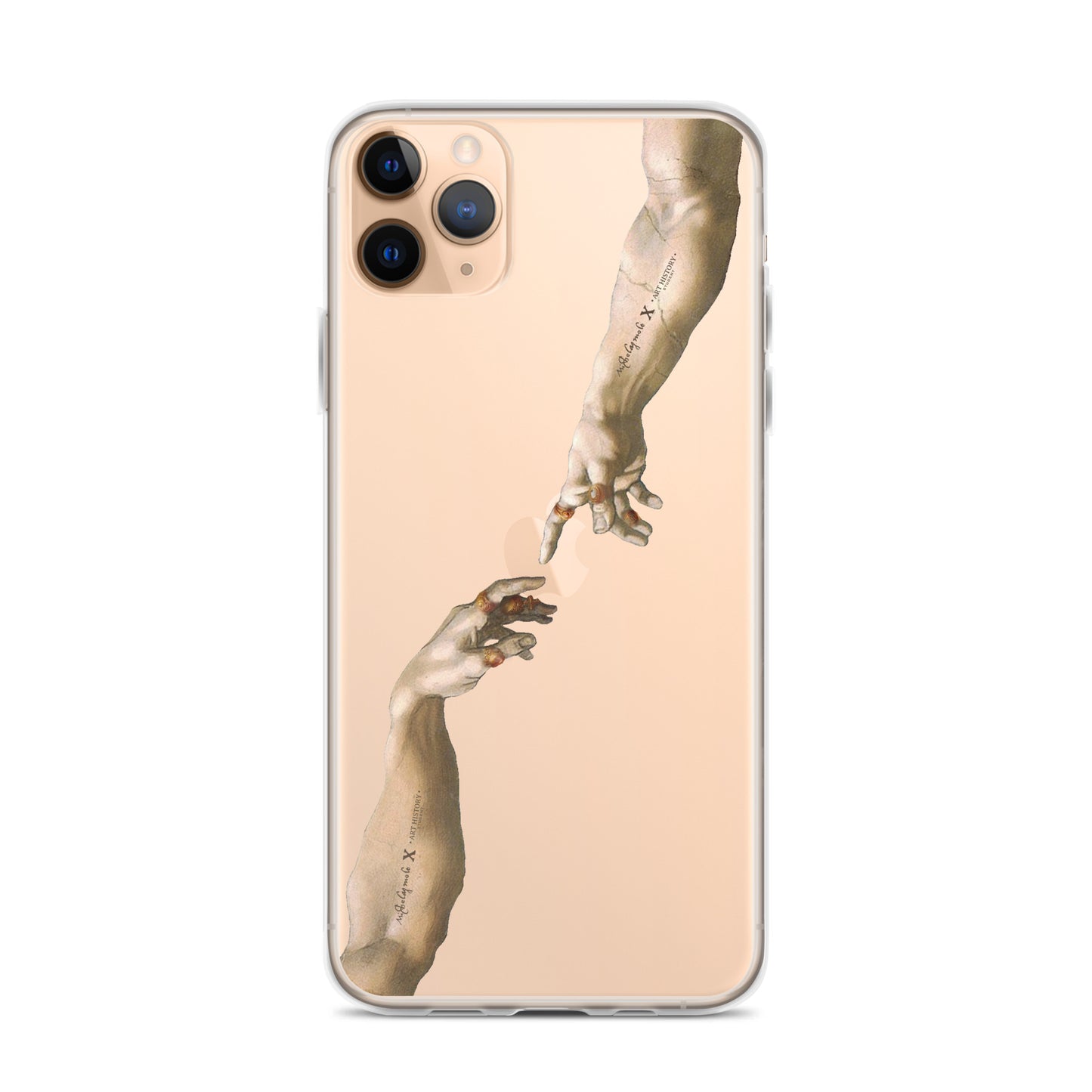 Creation of Adam by Michelangelo X Art History Clear iPhone Case® V2