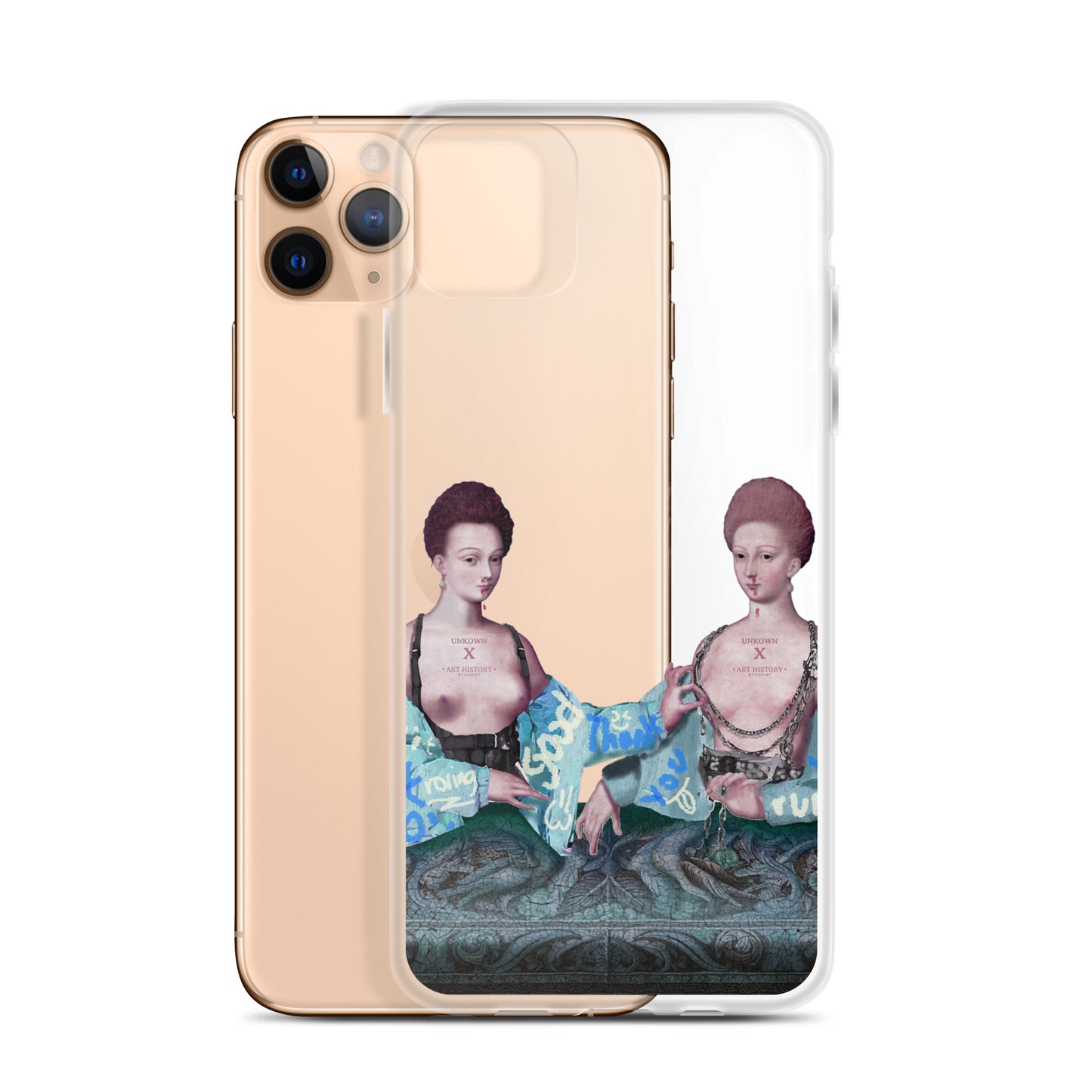 Gabrielle d'Estrées et une de ses soeurs by Unkown x Art History Student Clear iPhone® Case