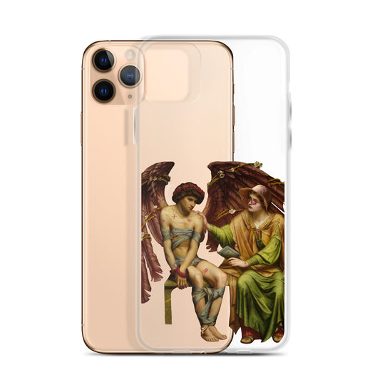 Hope Comforting Love in Bondage by Sidney Harold Meteyard x Art History Student Clear iPhone® Case