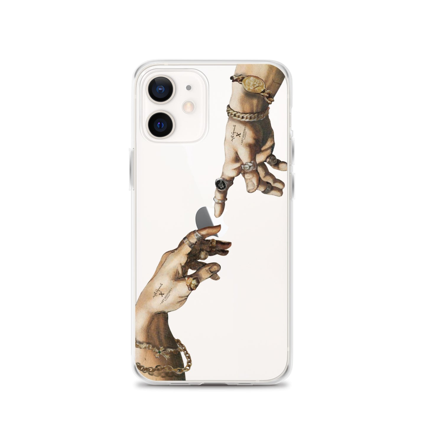 Creation of Adam by Michelangelo X Art History Clear iPhone Case