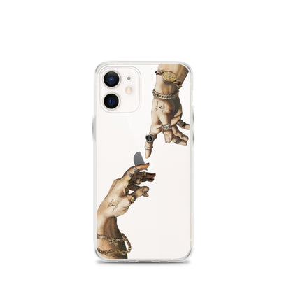 Creation of Adam by Michelangelo X Art History Clear iPhone Case