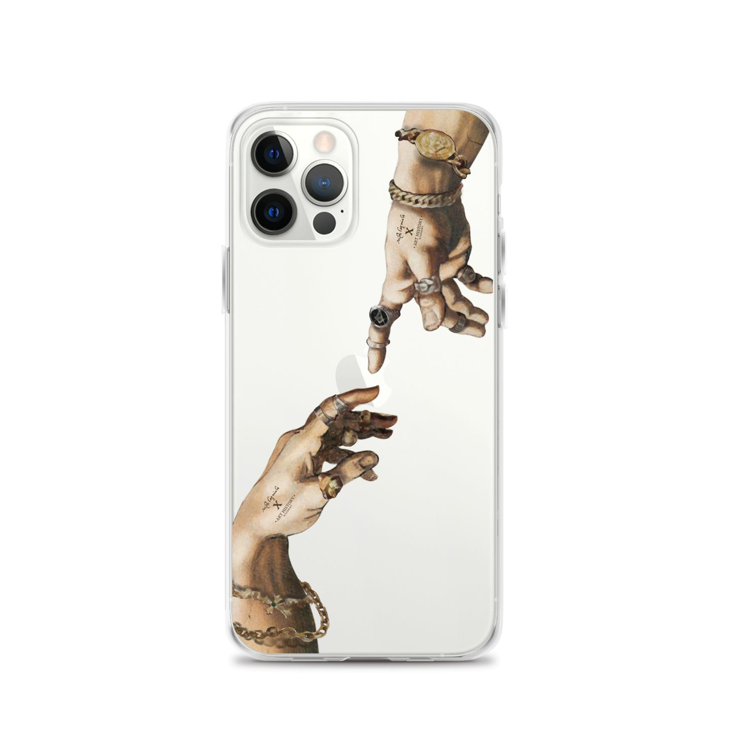 Creation of Adam by Michelangelo X Art History Clear iPhone Case