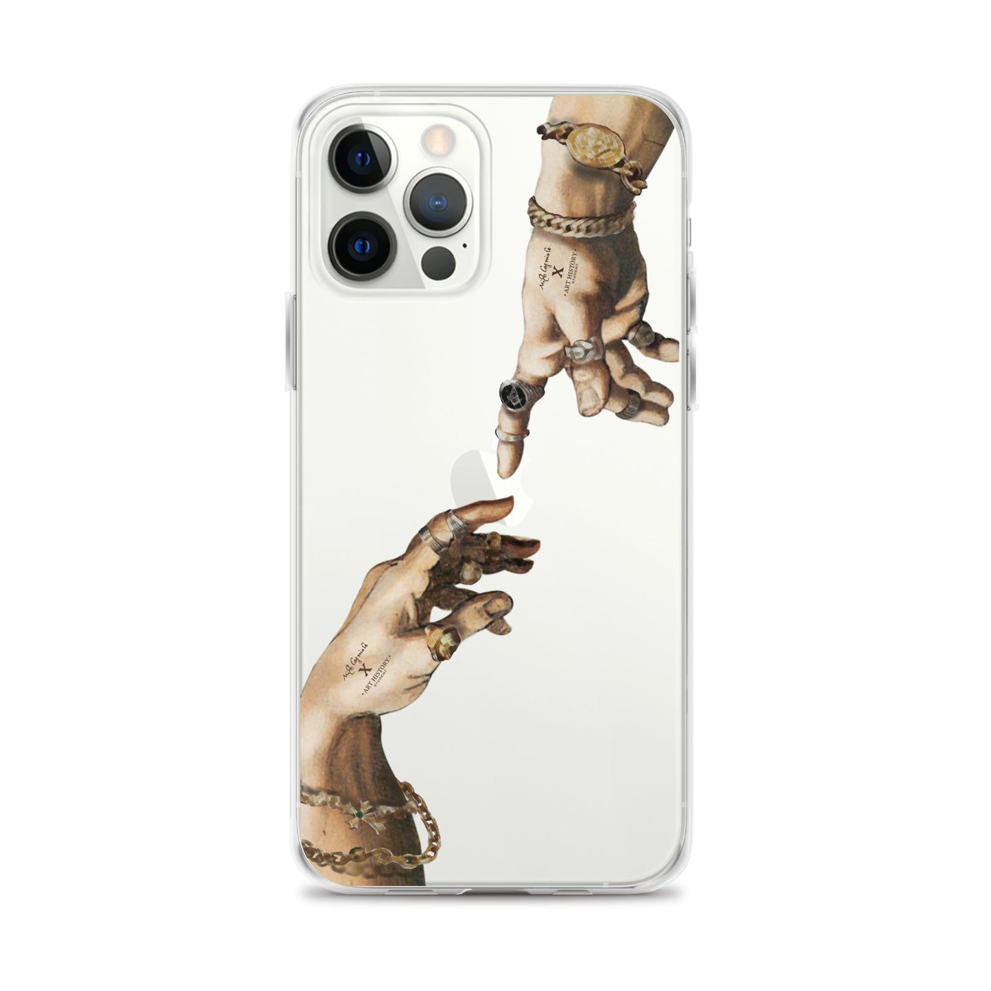 Creation of Adam by Michelangelo X Art History Clear iPhone Case