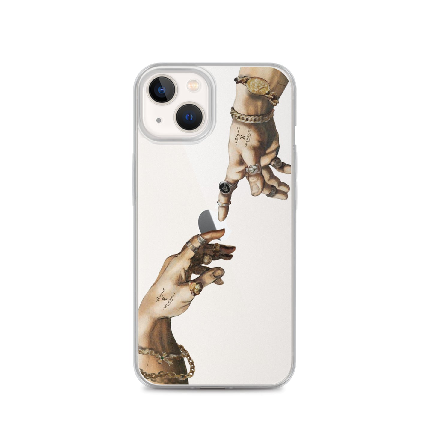 Creation of Adam by Michelangelo X Art History Clear iPhone Case