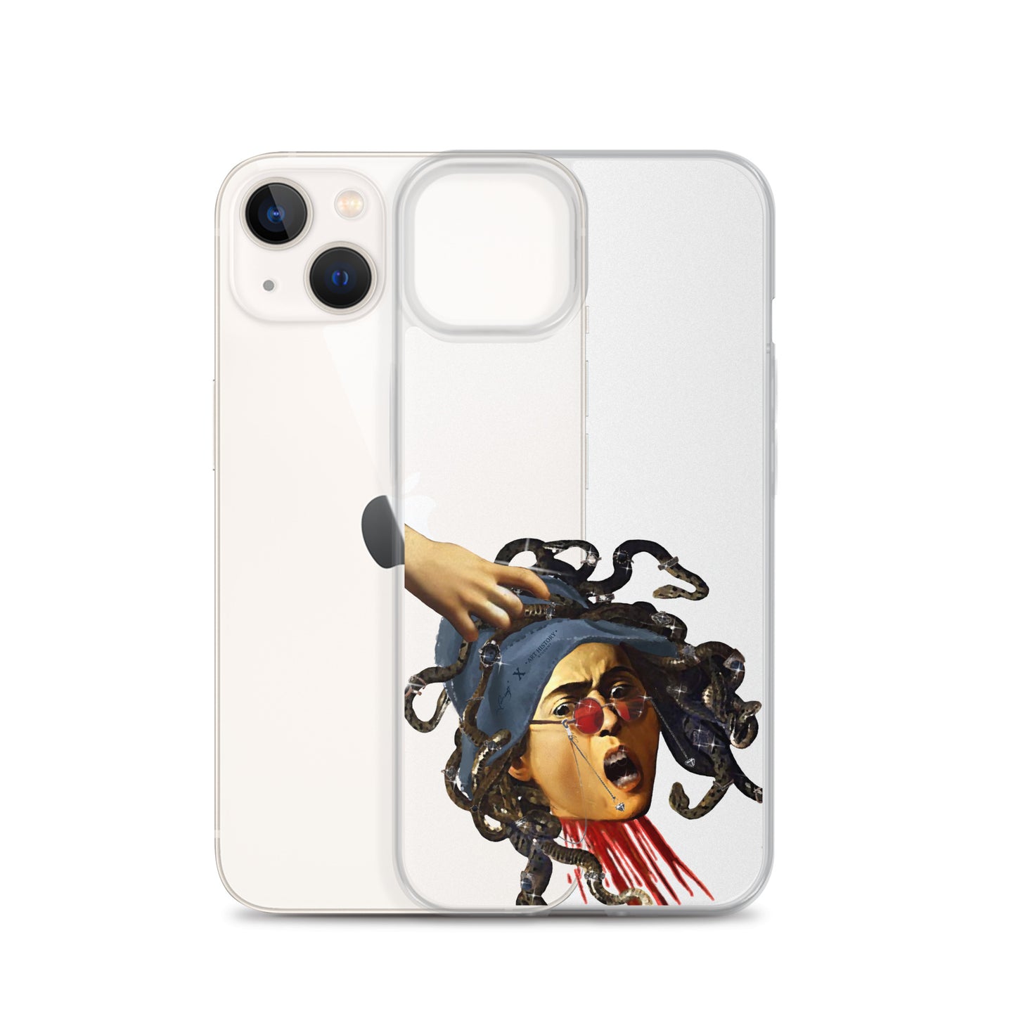 Medusa by Caravaggio x Art History Student Clear iPhone® Case