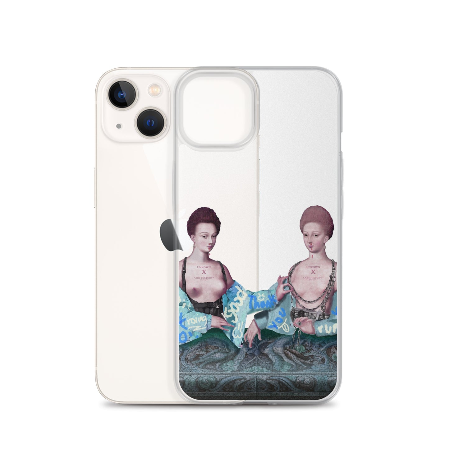 Gabrielle d'Estrées et une de ses soeurs by Unkown x Art History Student Clear iPhone® Case