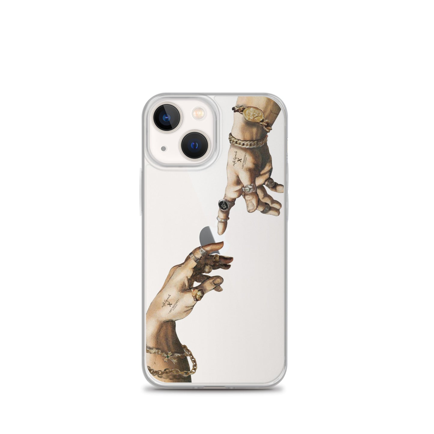 Creation of Adam by Michelangelo X Art History Clear iPhone Case