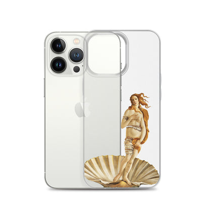 Birth of Venus by Botticelli x Art History Student Clear iPhone® Case