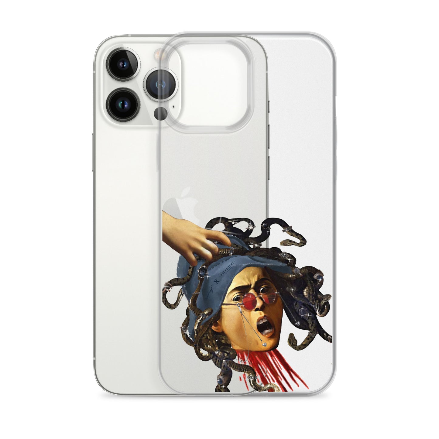 Medusa by Caravaggio x Art History Student Clear iPhone® Case