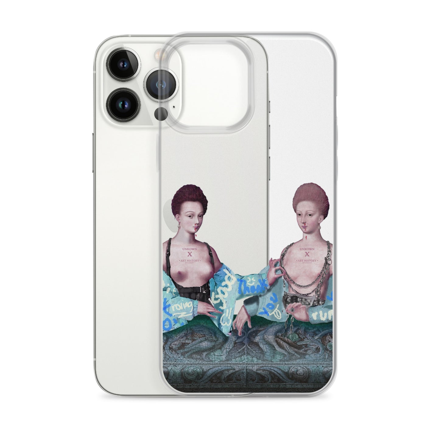 Gabrielle d'Estrées et une de ses soeurs by Unkown x Art History Student Clear iPhone® Case