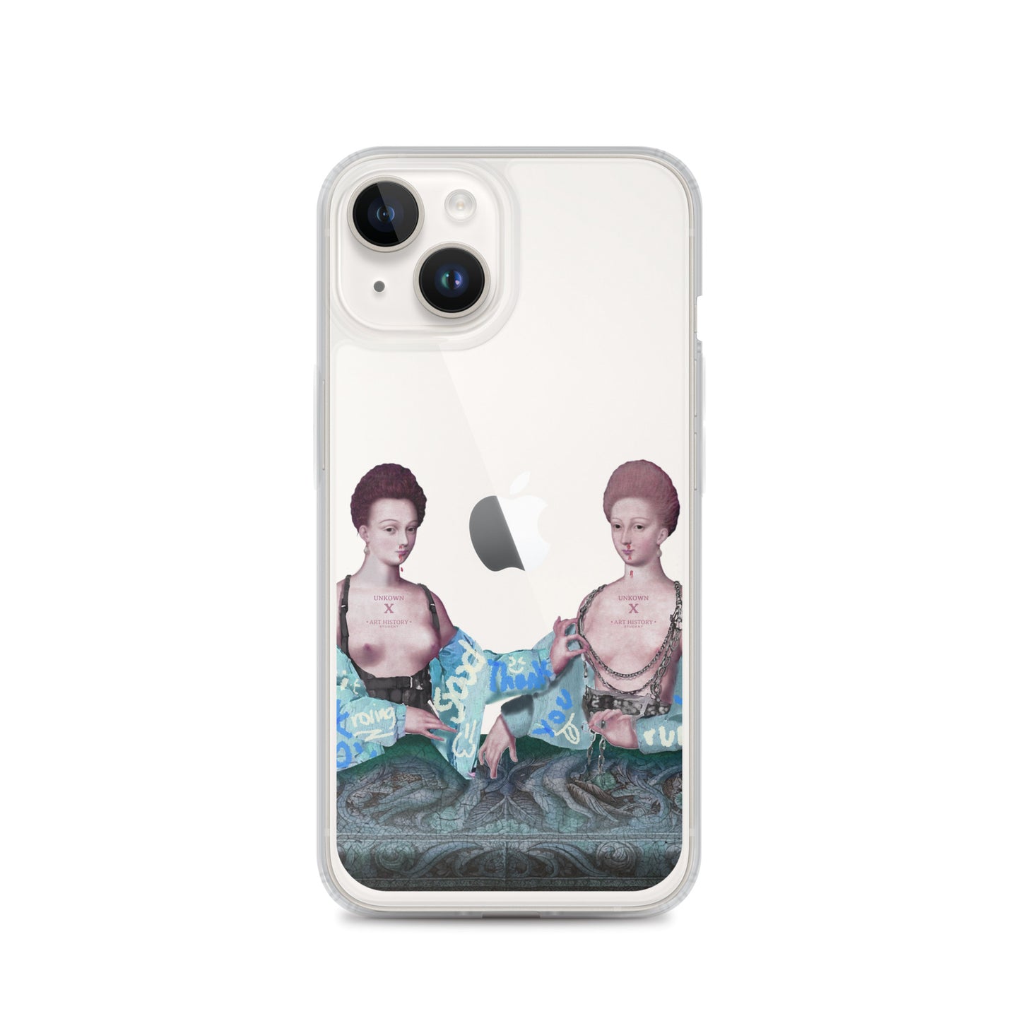 Gabrielle d'Estrées et une de ses soeurs by Unkown x Art History Student Clear iPhone® Case