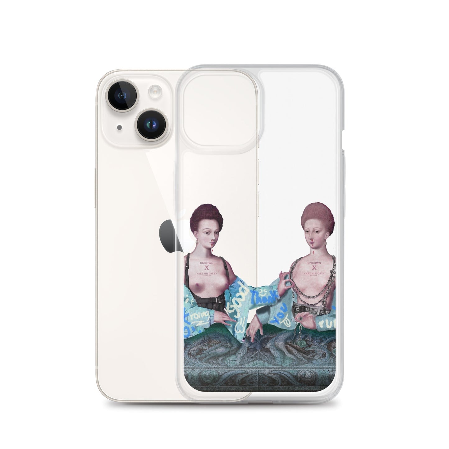 Gabrielle d'Estrées et une de ses soeurs by Unkown x Art History Student Clear iPhone® Case