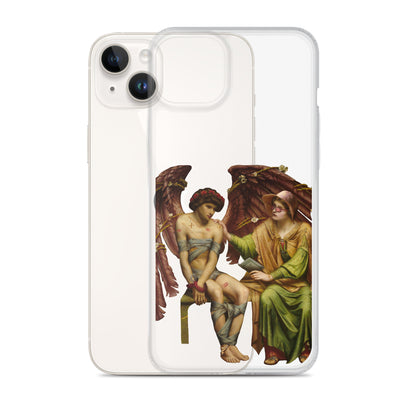 Hope Comforting Love in Bondage by Sidney Harold Meteyard x Art History Student Clear iPhone® Case