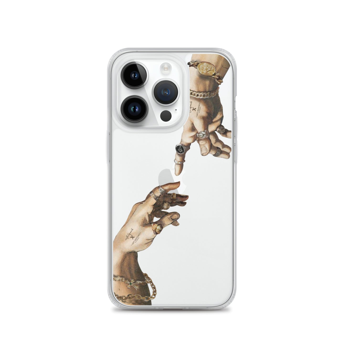 Creation of Adam by Michelangelo X Art History Clear iPhone Case