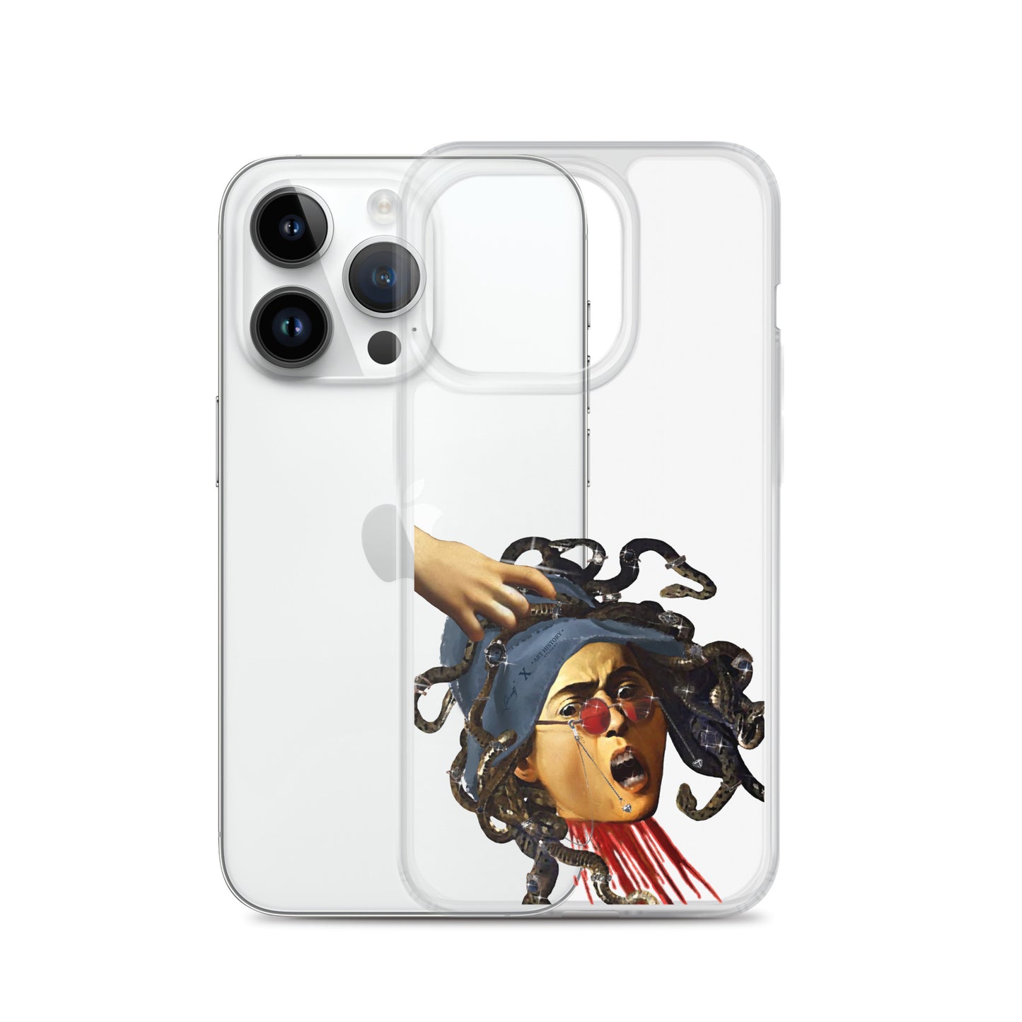 Medusa by Caravaggio x Art History Student Clear iPhone® Case