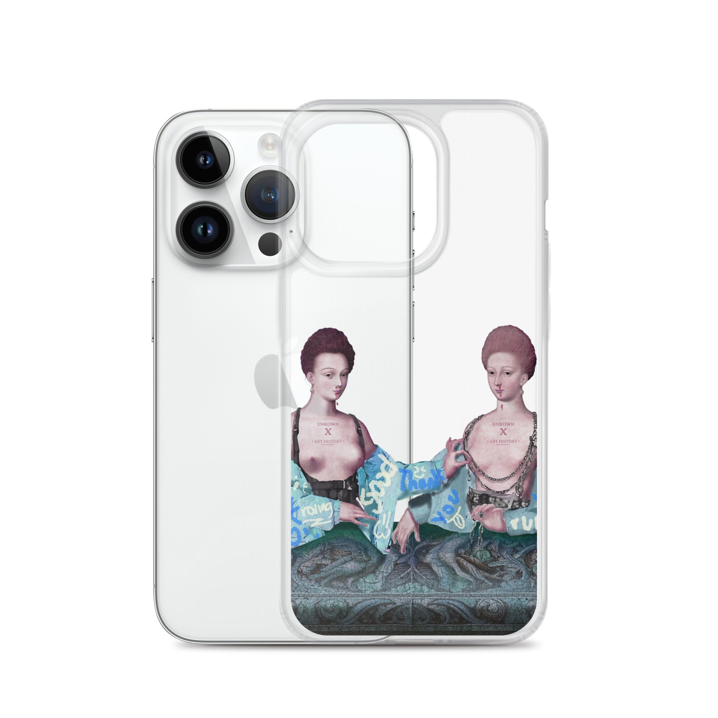 Gabrielle d'Estrées et une de ses soeurs by Unkown x Art History Student Clear iPhone® Case