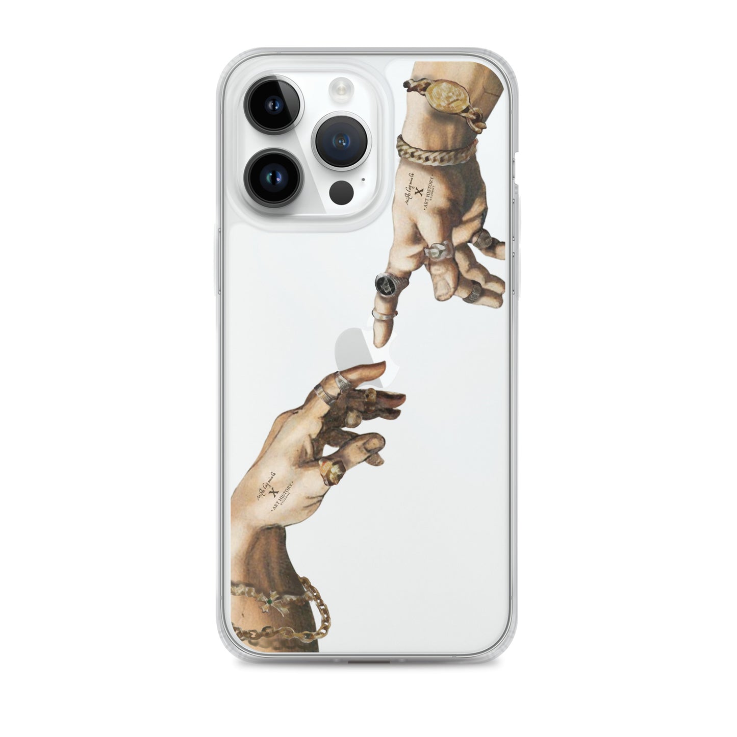 Creation of Adam by Michelangelo X Art History Clear iPhone Case