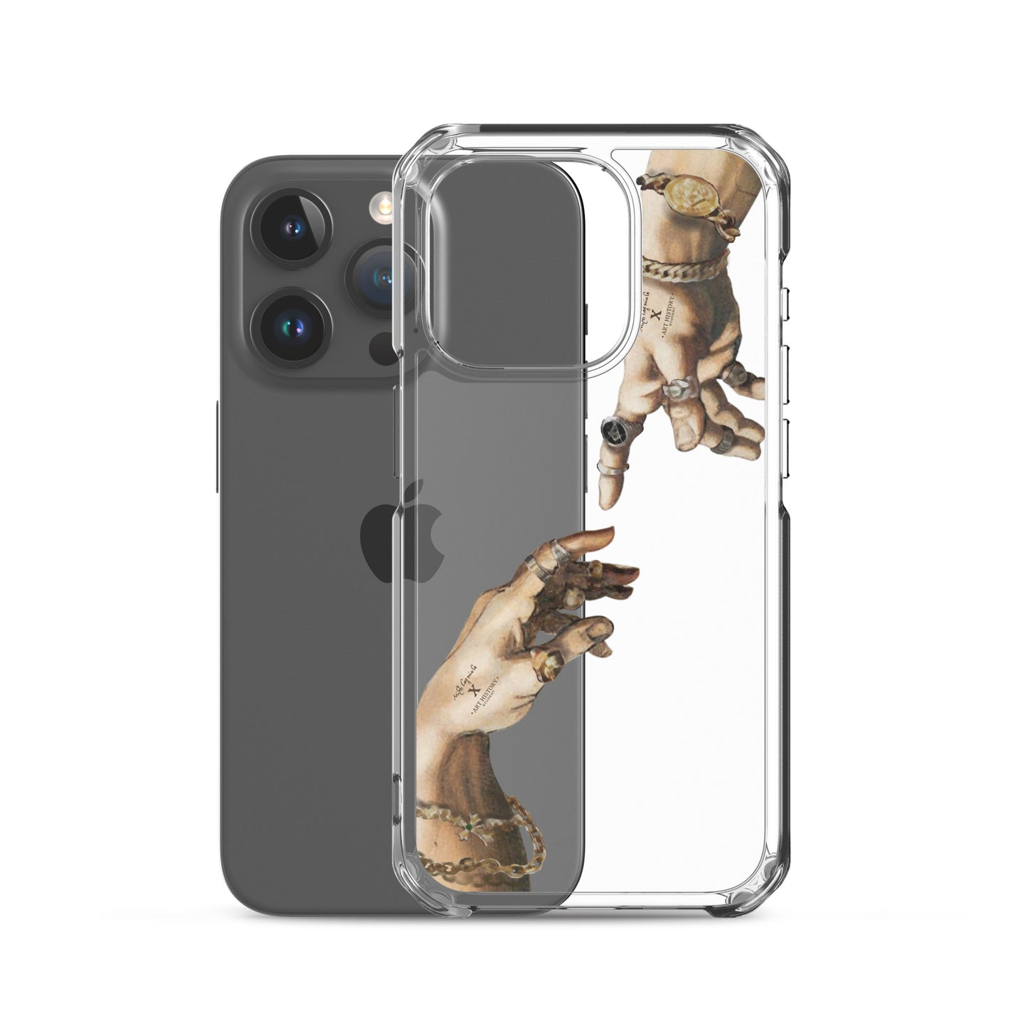 Creation of Adam by Michelangelo X Art History Clear iPhone Case