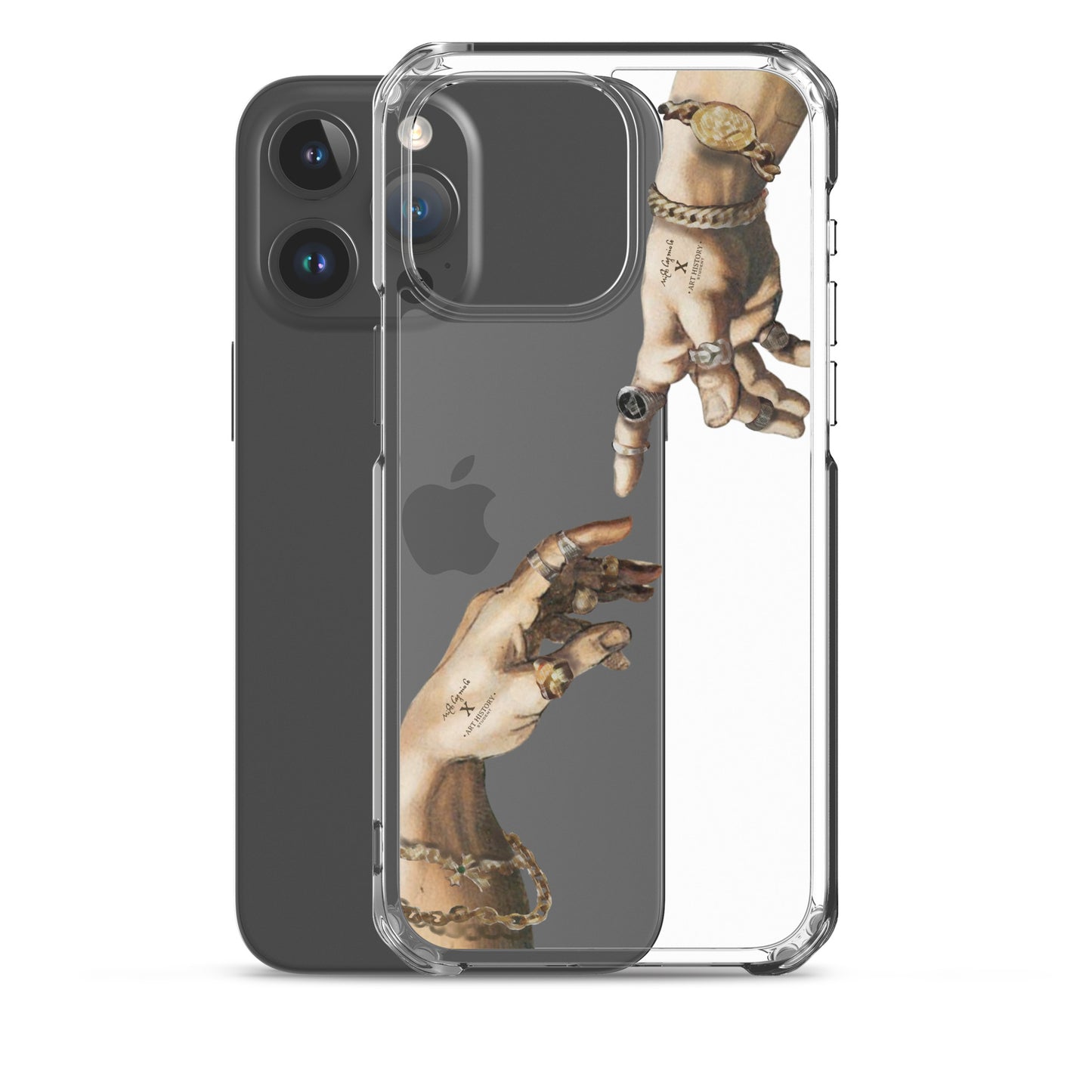 Creation of Adam by Michelangelo X Art History Clear iPhone Case