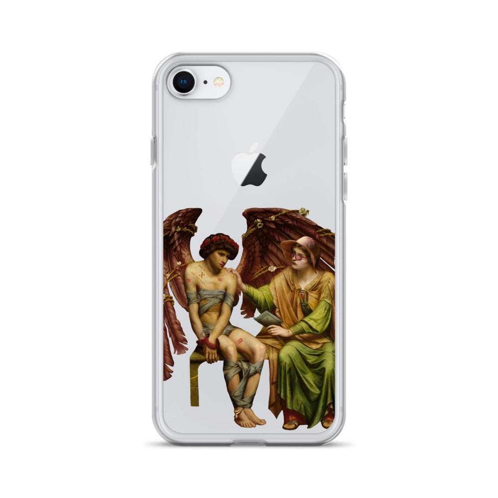 Hope Comforting Love in Bondage by Sidney Harold Meteyard x Art History Student Clear iPhone® Case