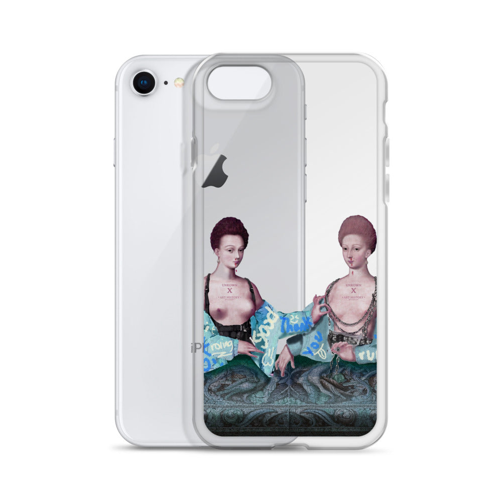 Gabrielle d'Estrées et une de ses soeurs by Unkown x Art History Student Clear iPhone® Case