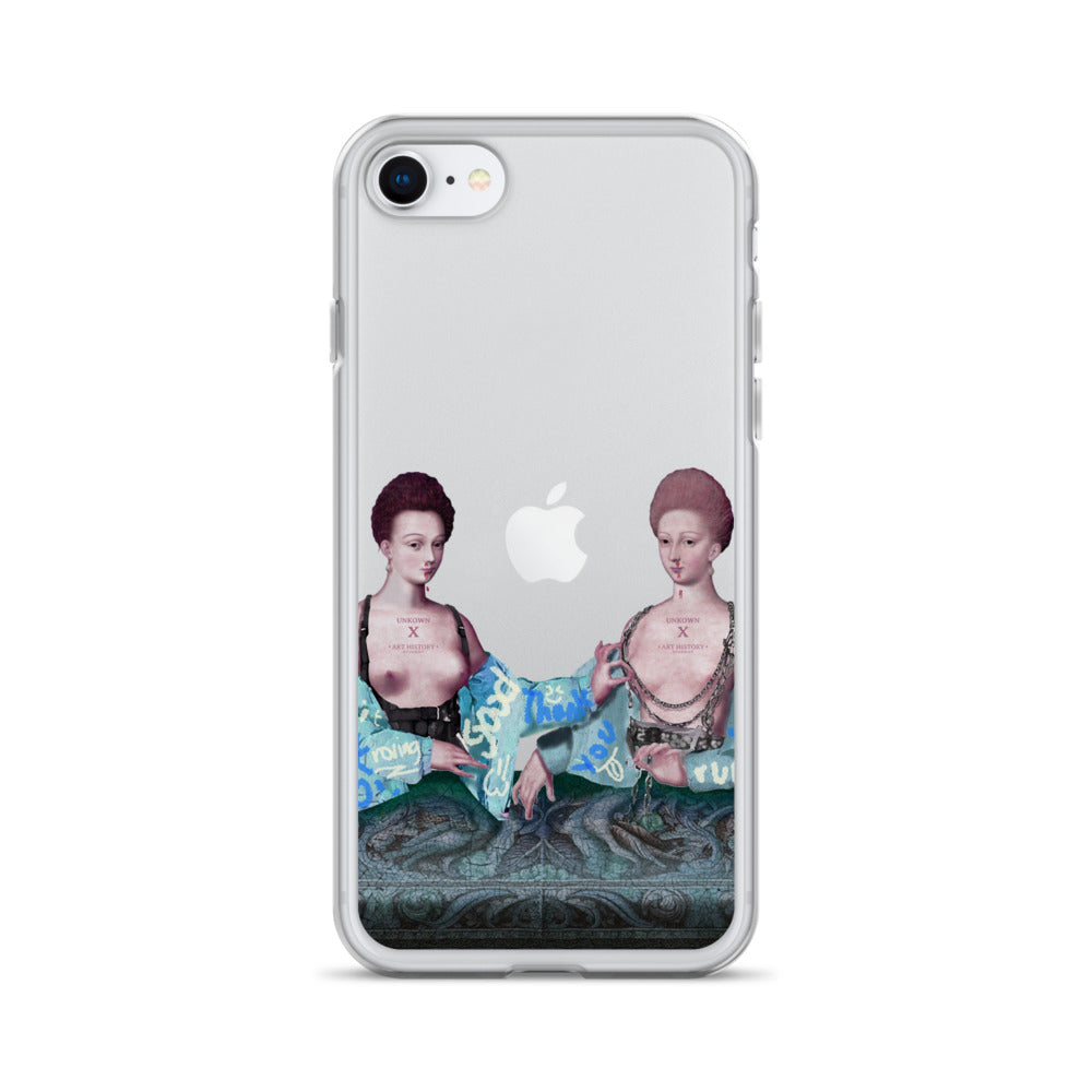 Gabrielle d'Estrées et une de ses soeurs by Unkown x Art History Student Clear iPhone® Case