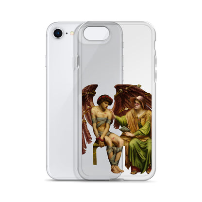 Hope Comforting Love in Bondage by Sidney Harold Meteyard x Art History Student Clear iPhone® Case