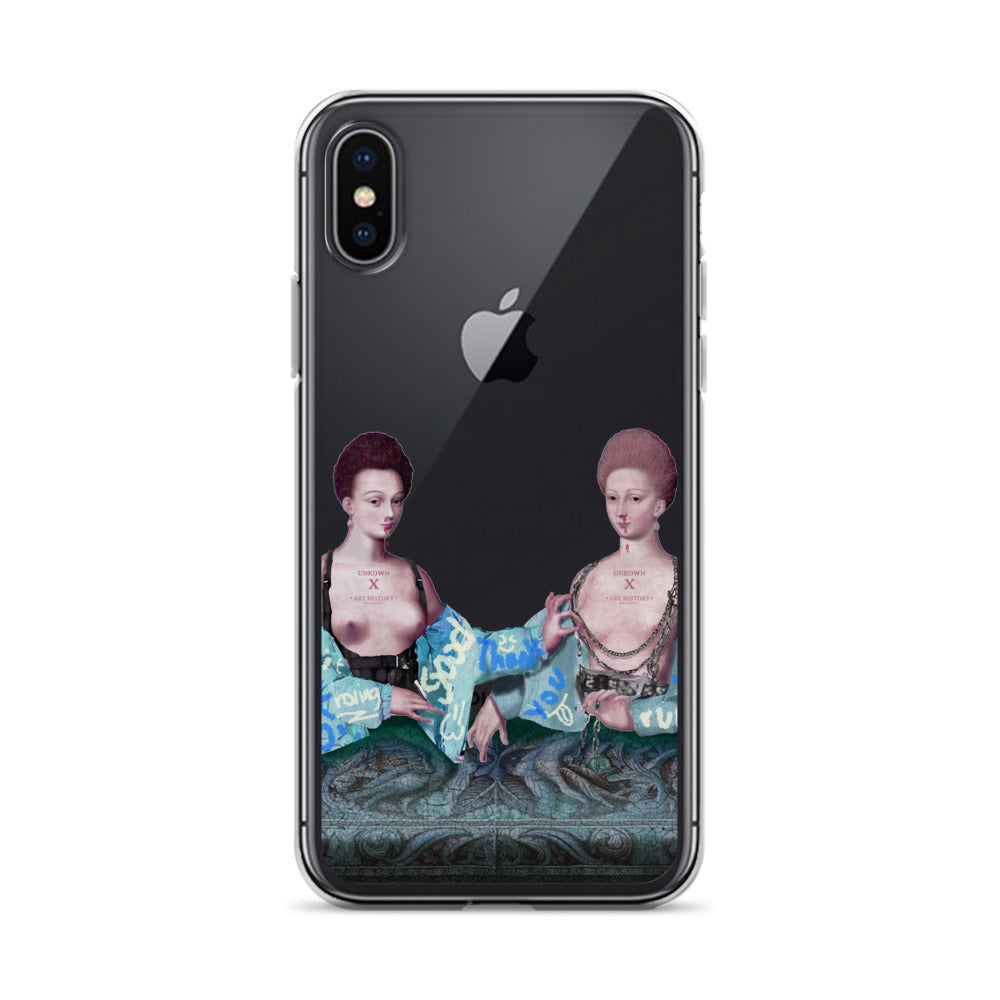 Gabrielle d'Estrées et une de ses soeurs by Unkown x Art History Student Clear iPhone® Case