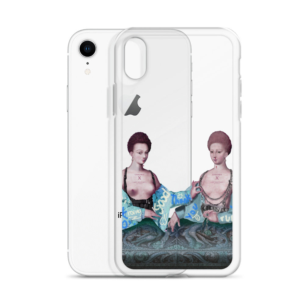 Gabrielle d'Estrées et une de ses soeurs by Unkown x Art History Student Clear iPhone® Case