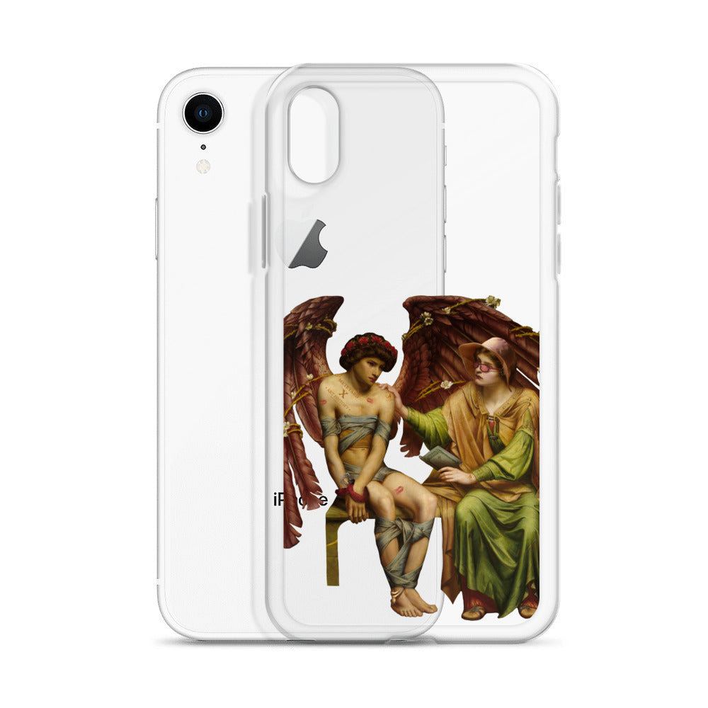 Hope Comforting Love in Bondage by Sidney Harold Meteyard x Art History Student Clear iPhone® Case